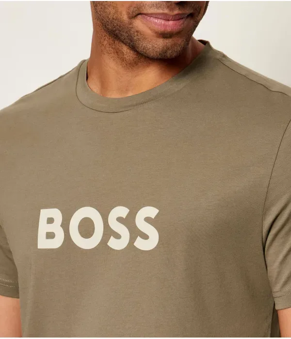 Футболка медсестры regular fit Boss, коричневый — фото 4