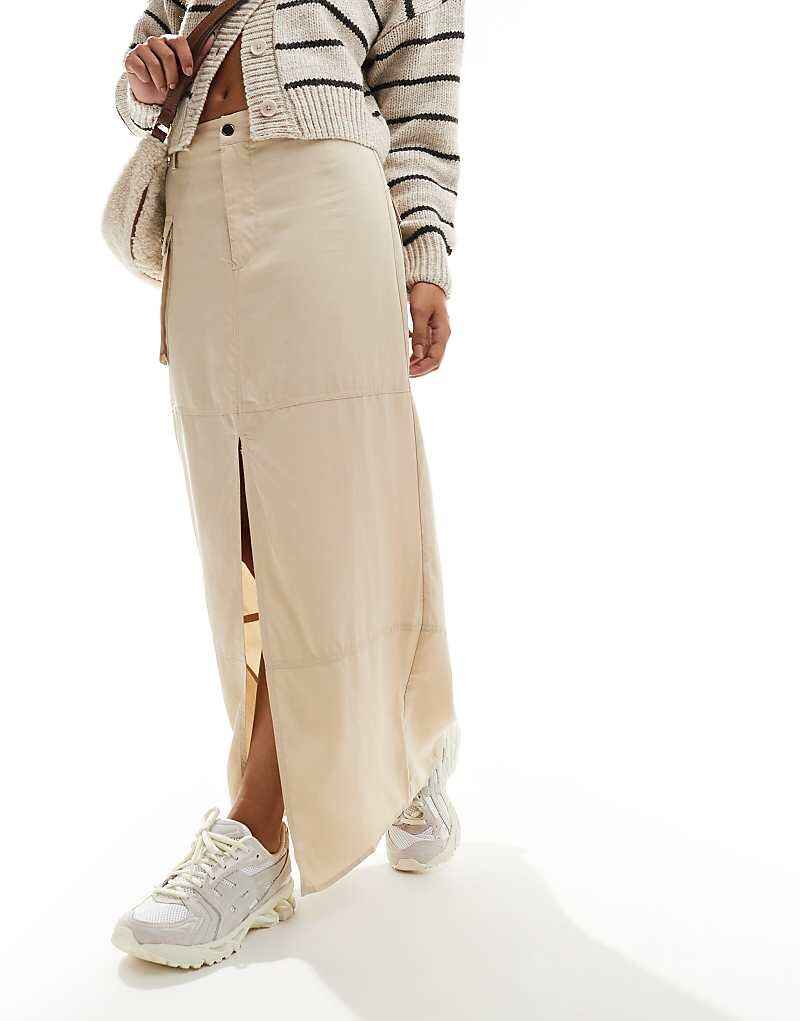 

ASOS DESIGN – Кремовые брюки-карго-рок Langer