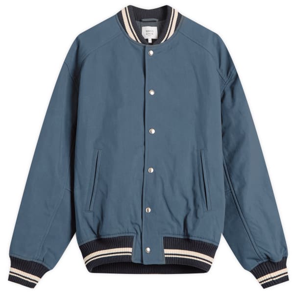 

Плюшевая куртка Maison kitsune с логотипом на спине Maison Kitsuné, синий