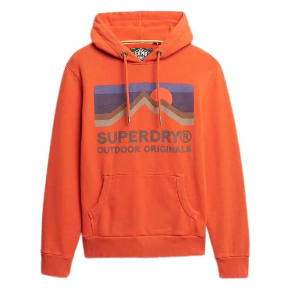 

Худи Superdry Great Outdoors Relaxed Fit, оранжевый