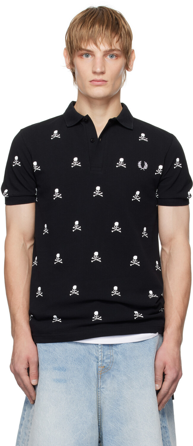 

Футболка-поло Fred Perry Edition All-Over Skull Polo mastermind JAPAN
