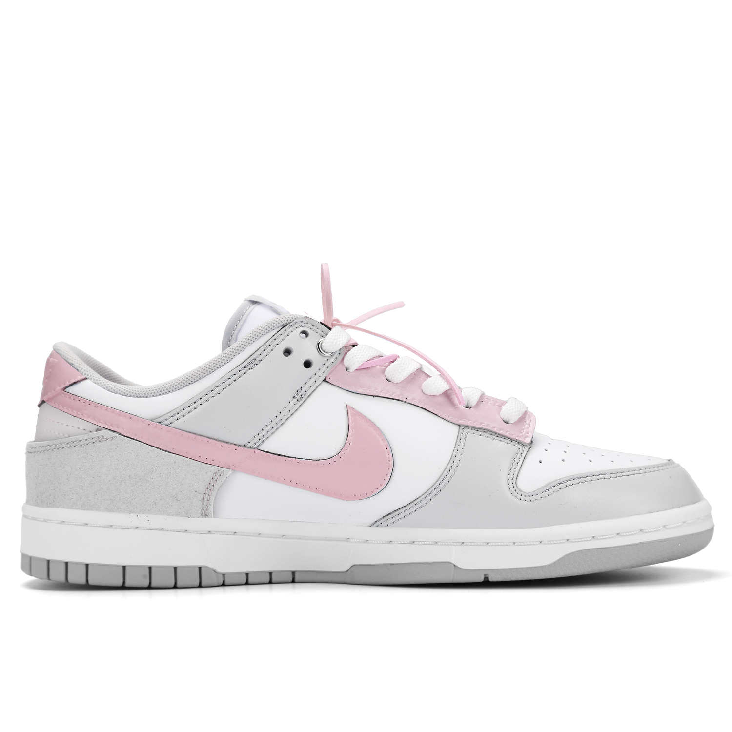 Nike Кроссовки для скейтборда dunk unicorn устойчивые к истиранию нескользящие низкие серые розовые kids' — фото 4