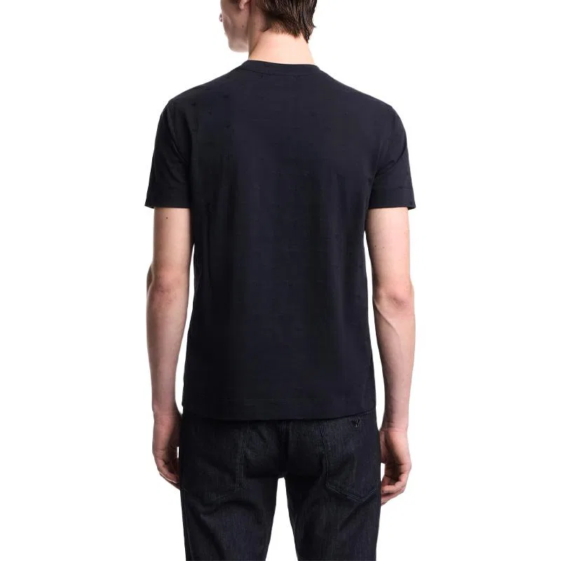 Футболка из стрейч-джерси EMPORIO ARMANI, Blue — фото 4