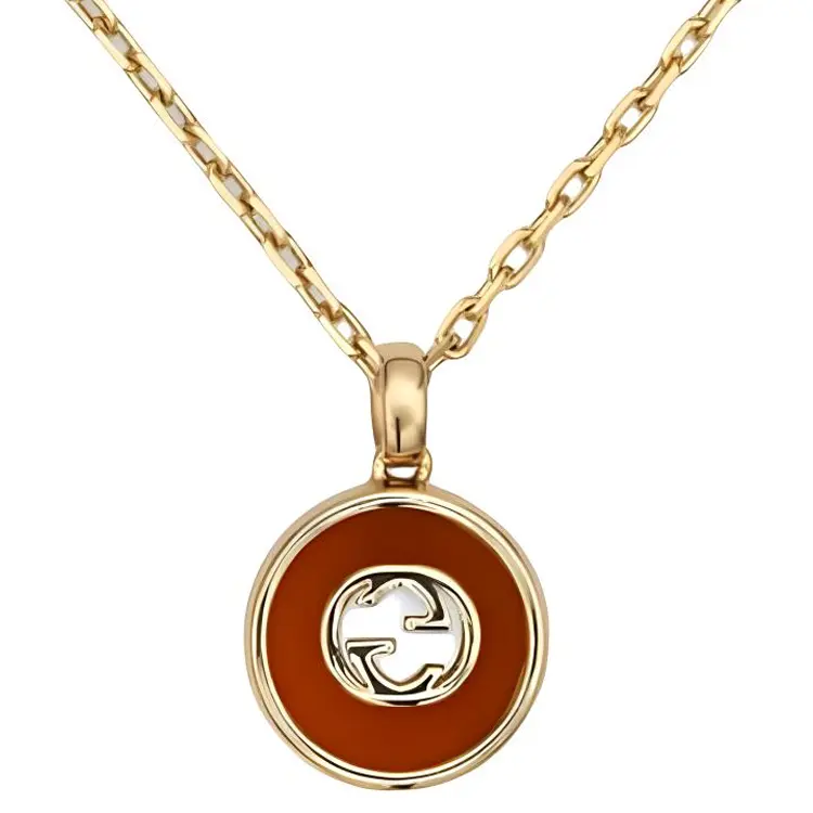 

GUCCI Цепочка с переплетающимися бриллиантами унисекс yellow