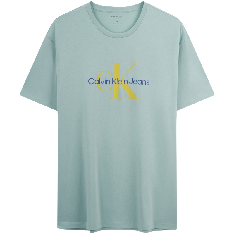 

Футболка с логотипом Calvin Klein, pct-светлый серый/зеленый