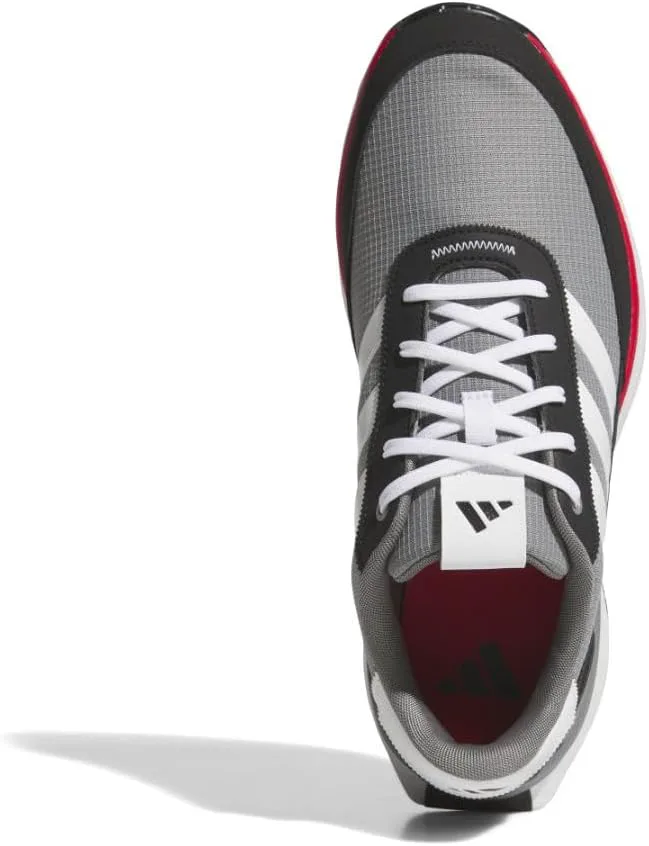 Мужские гольф-туфли Adidas S2g 24 Wide без шипов, серый/белый/черный — фото 2