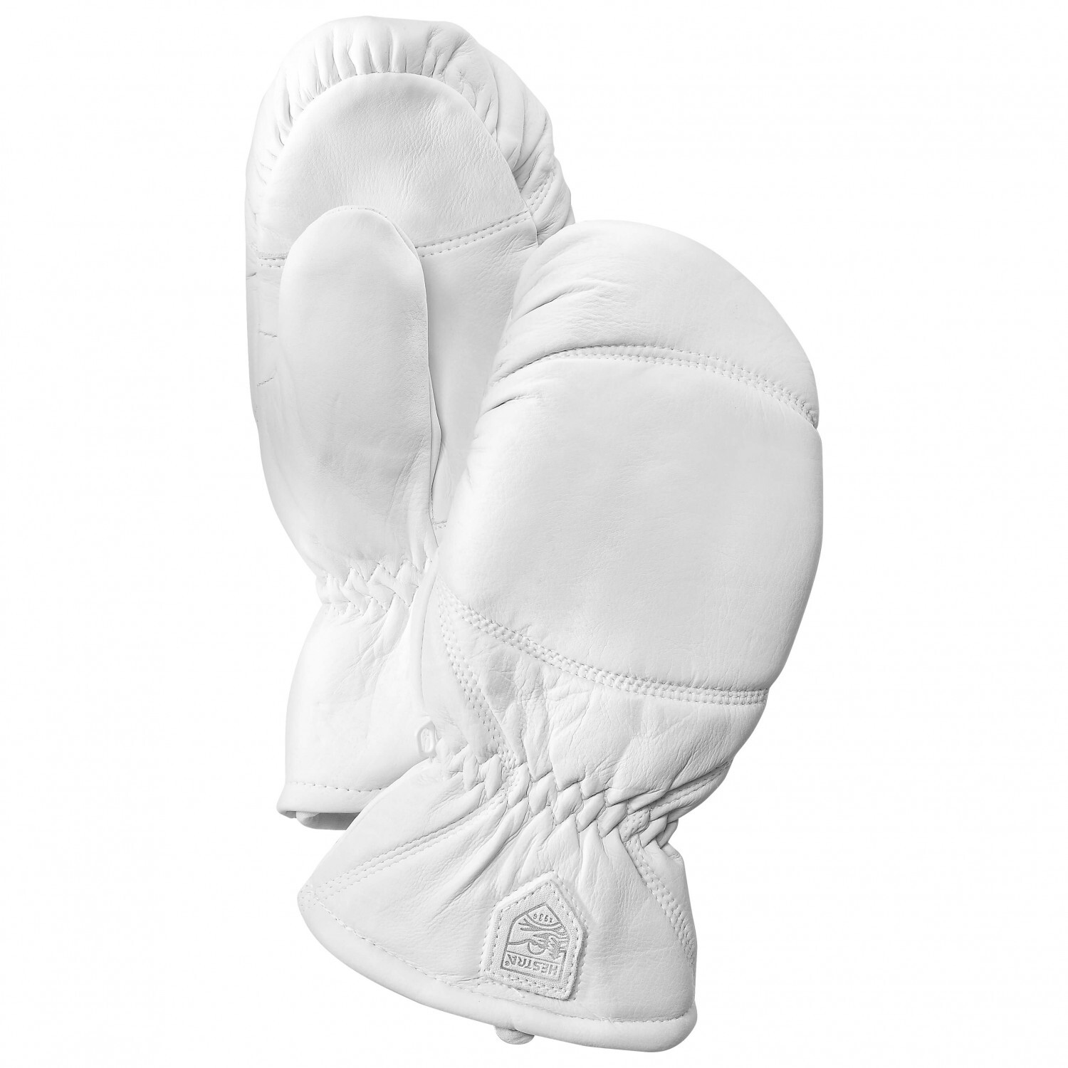 

Перчатки Hestra Leather Box Mitt, цвет Offwhite