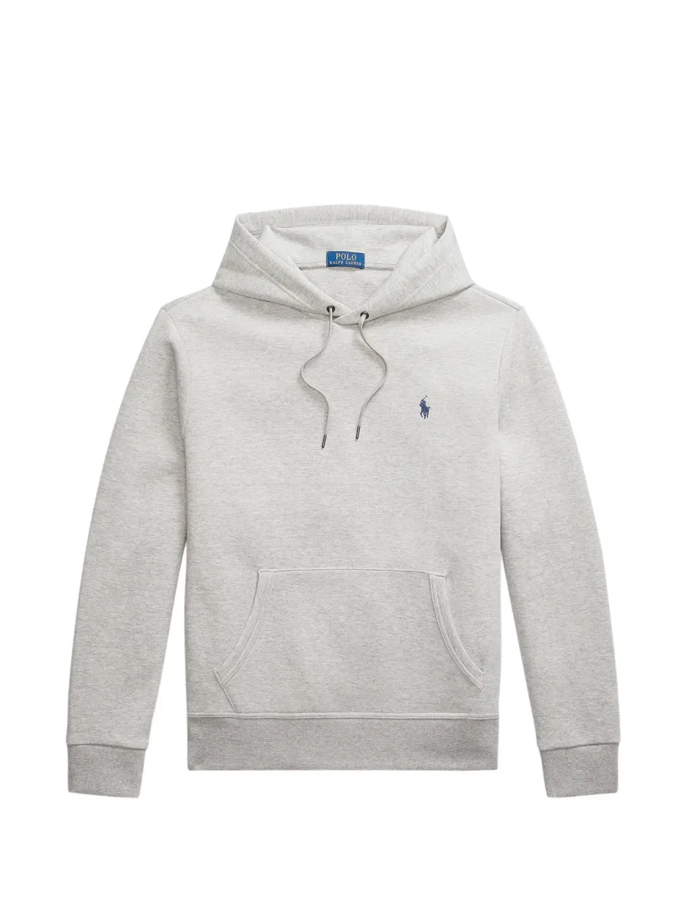 Толстовка с капюшоном на шнуровке и вышитым логотипом Polo Ralph Lauren, серый