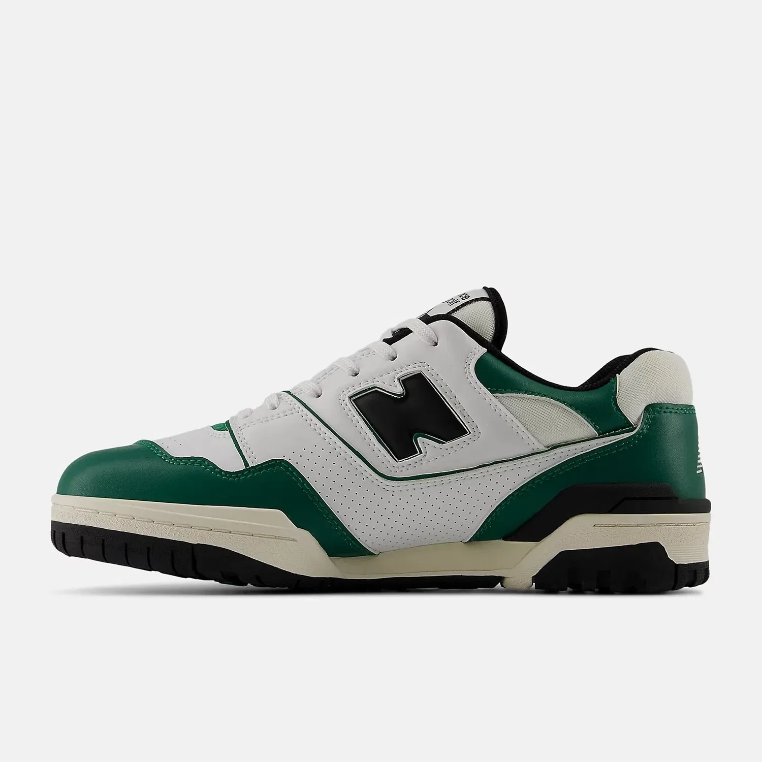 Кроссовки New Balance 550 MG550WGE, белые с зелеными в стиле кэжуал, RHS8047 — фото 3