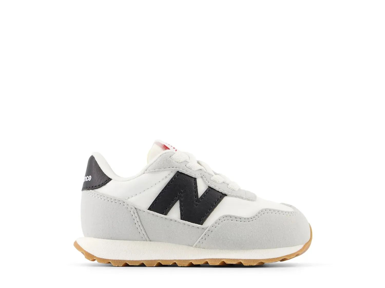 Кроссовки New Balance 237 Slip-On — детские, белые/черные — фото 2