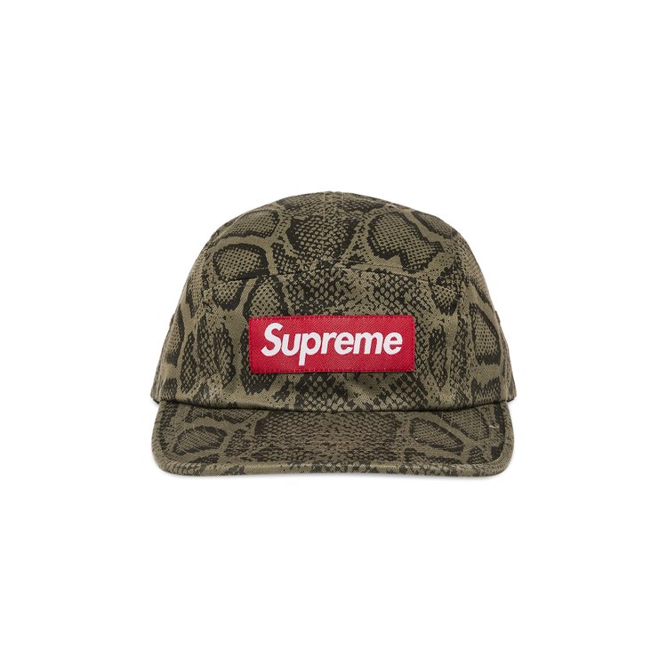 

Бейсболка Supreme Washed Chino Twill Camp Cap, цвет Snake