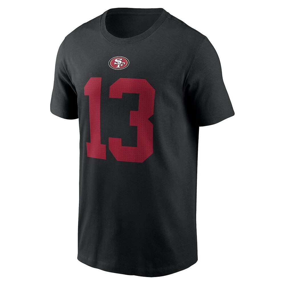 Мужская черная футболка Nike Brock Purdy San Francisco 49ers с именем и номером игрока, черный — фото 3