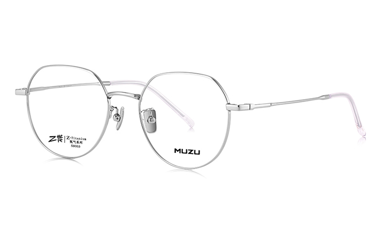 

MUZU Унисекс очки для зрения, Silver-C03