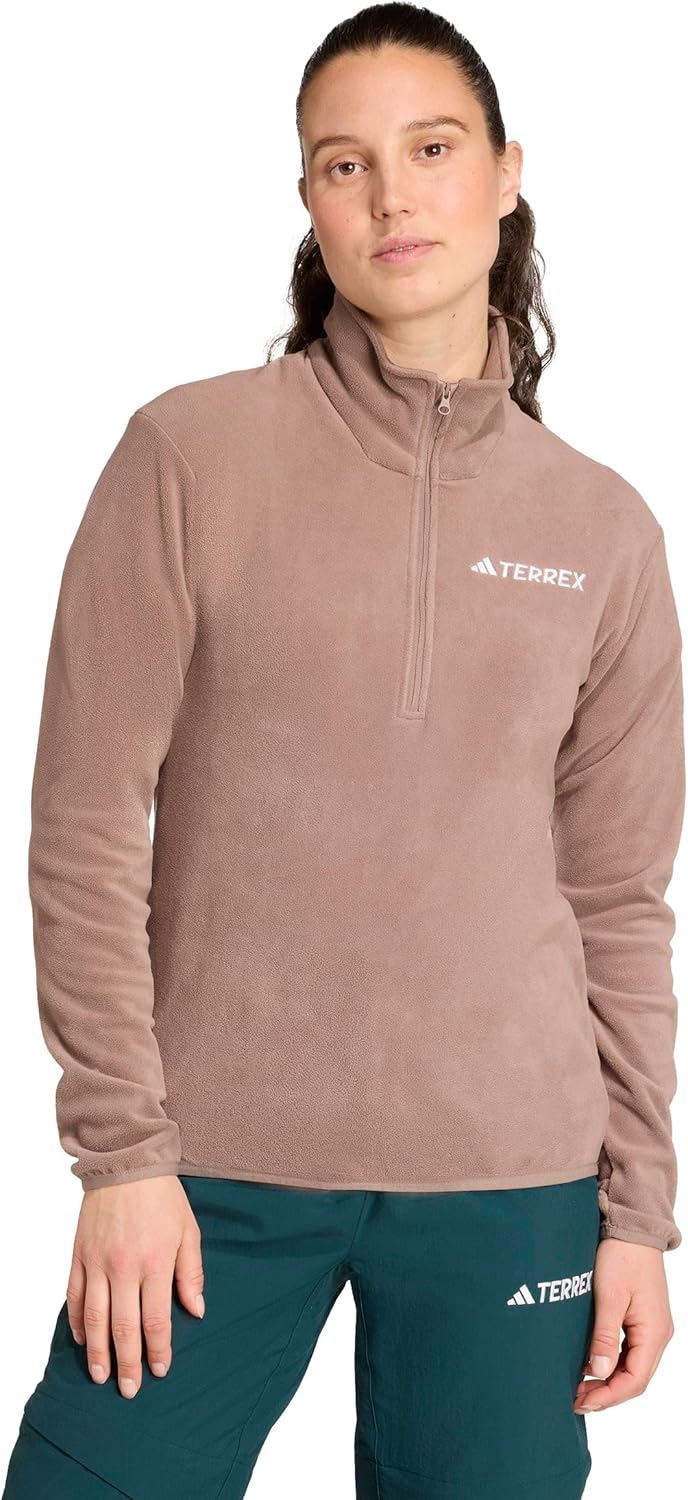 

Женская флисовая куртка Adidas Terrex Multi Essentials для активного отдыха, молочно-коричневый