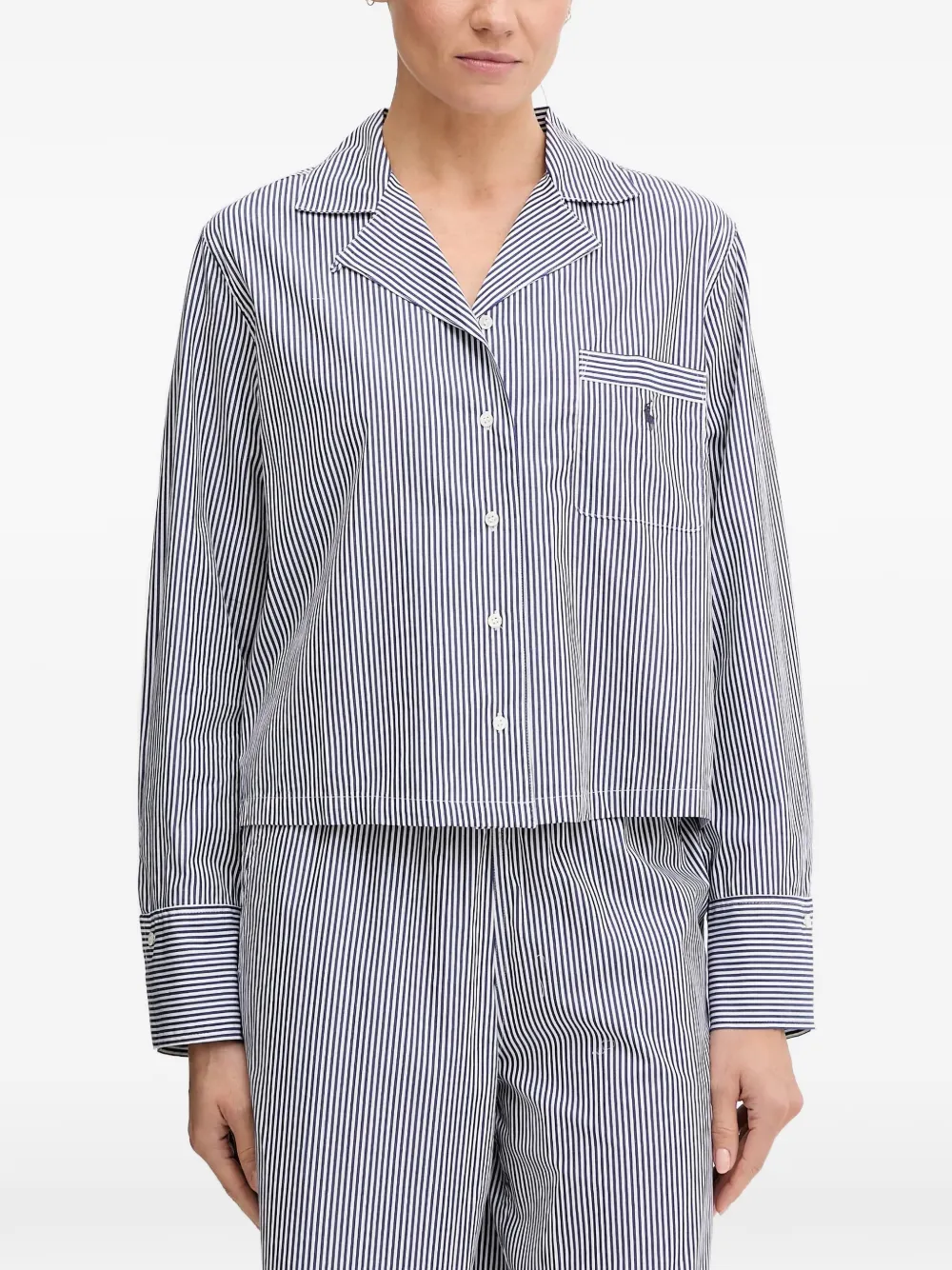 Полосатая пижама Polo Ralph Lauren, синий — фото 3