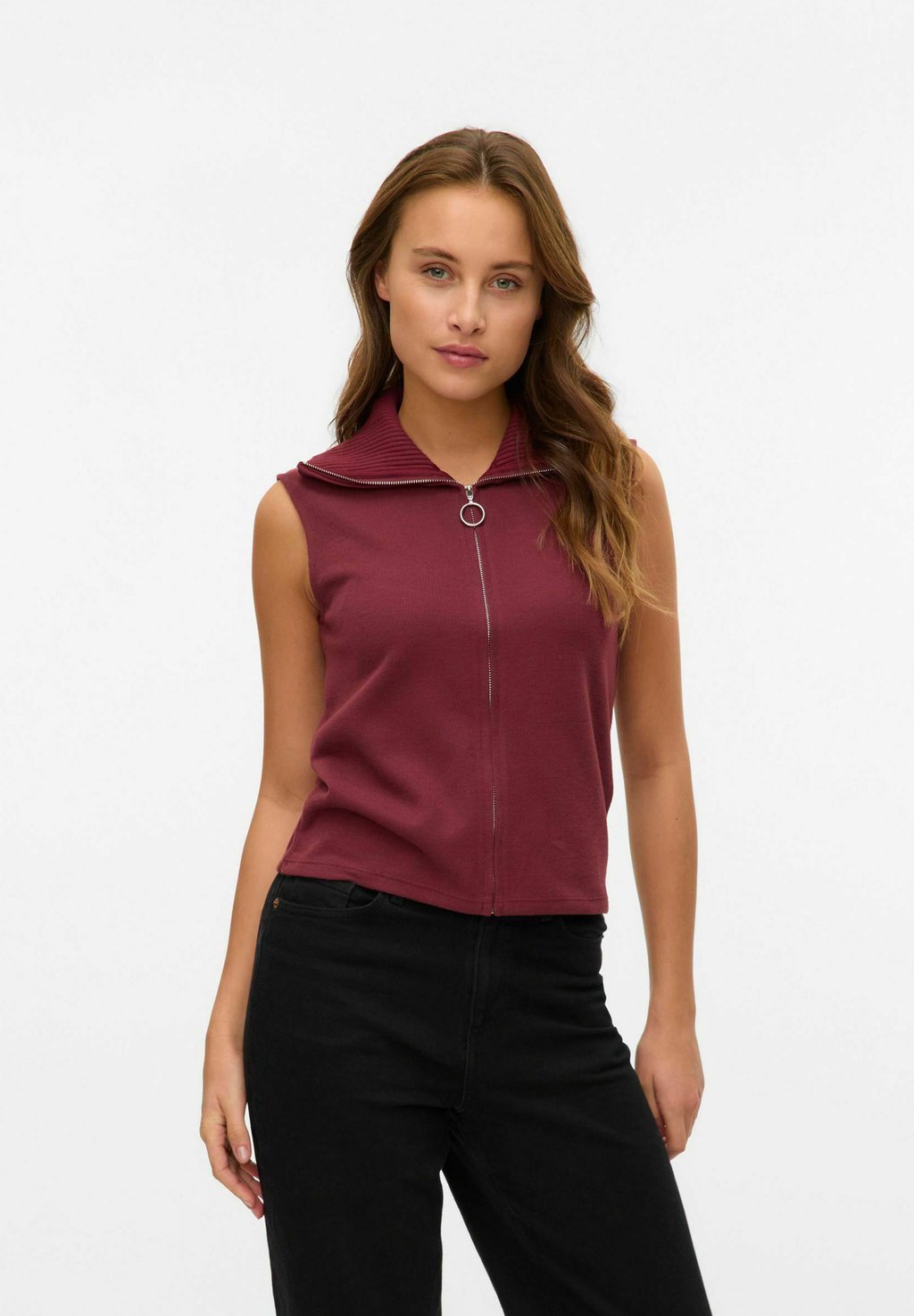 

Топ VMDAPHNE Vero Moda, темно-красный