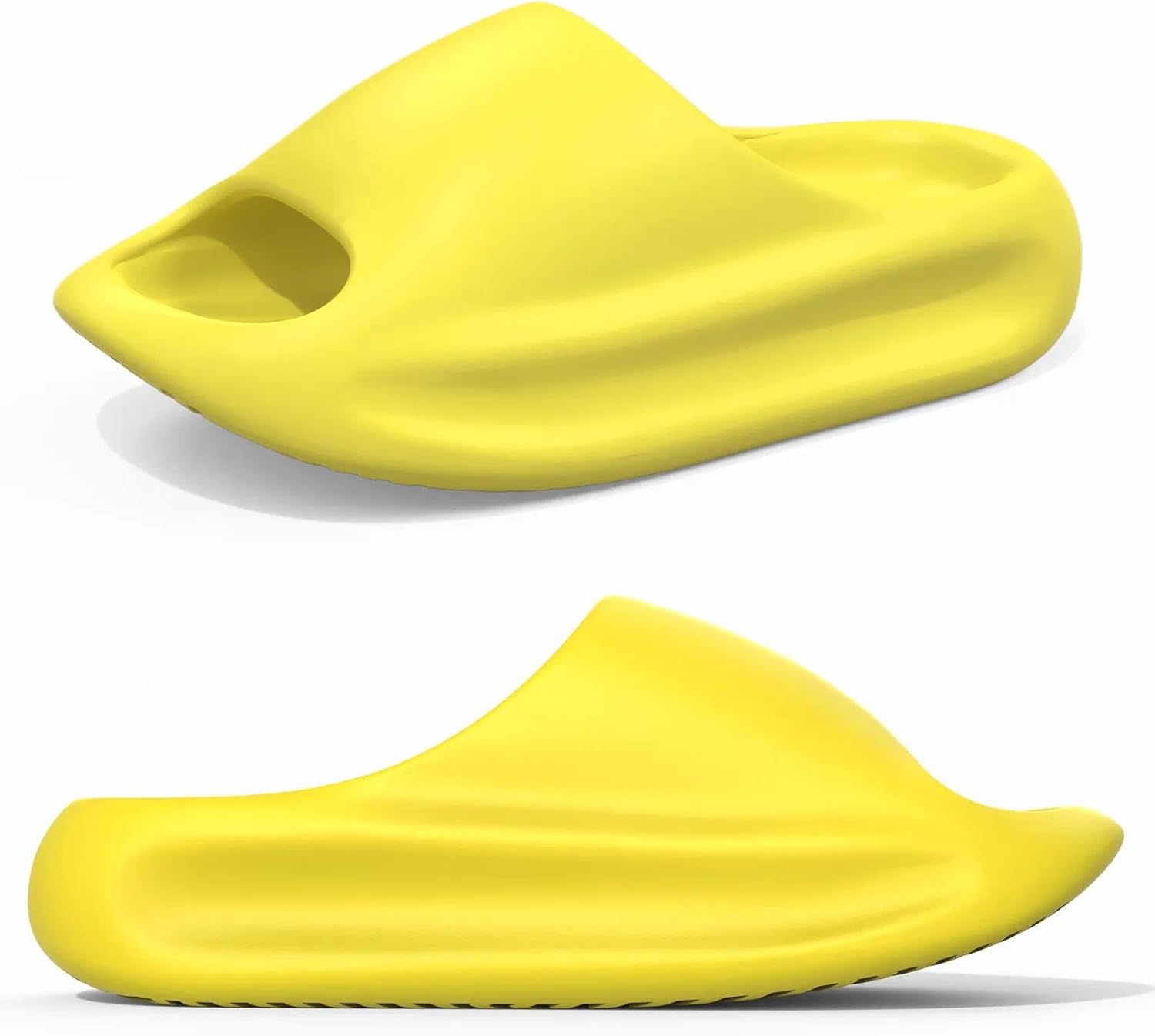 

Шлепанцы Cloud Slides для мужчин и женщин, ультрамягкие сандалии с толстой нескользящей подошвой, удобные домашние и уличные тапочки для душа и бассейна Yassia, желтый