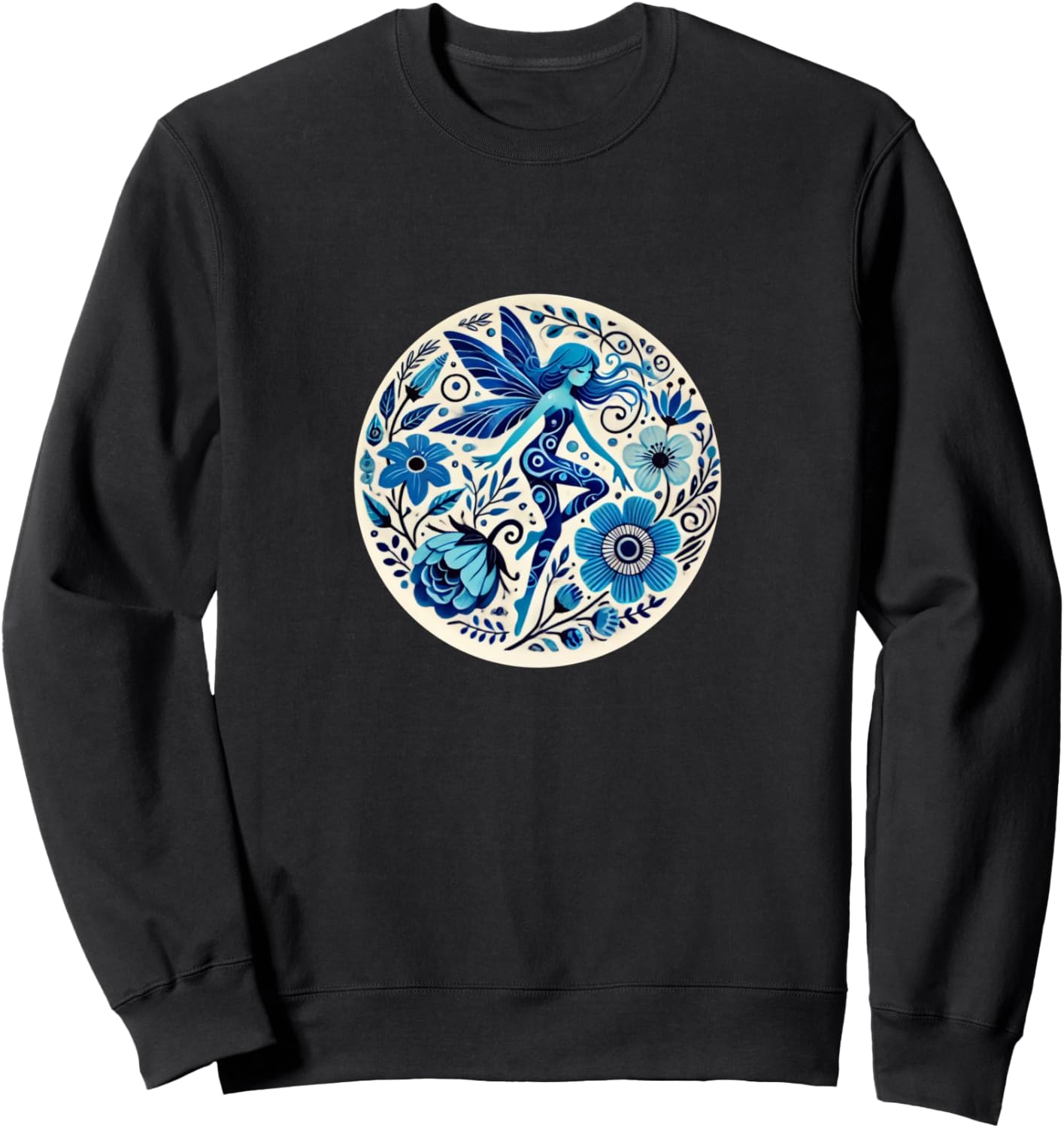 

Иллюстрация «Голубая фея», толстовка с изображением синей цветочной феи Retro Blues Lovers Snugg