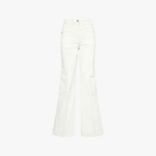 

Джинсы Victoria Beckham Алина клеш, белый