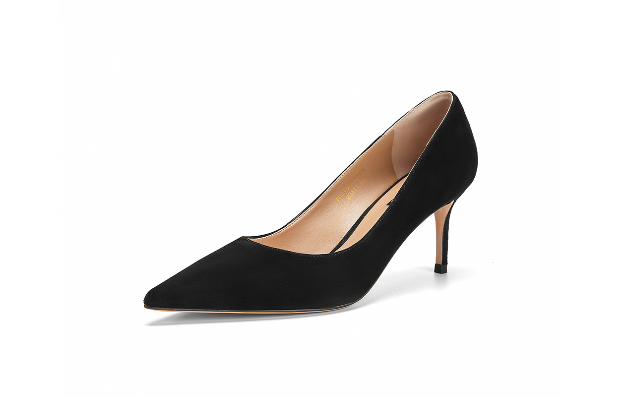 Женские туфли на высоком каблуке черного/абрикосового цвета NINE WEST — фото 3