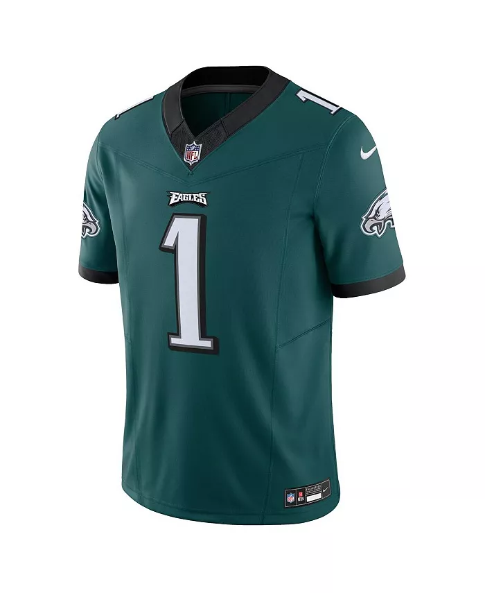 Мужская лимитированная джерси Jalen Hurts Philadelphia Eagles Vapor F.U.S.E Nike, зеленый — фото 2
