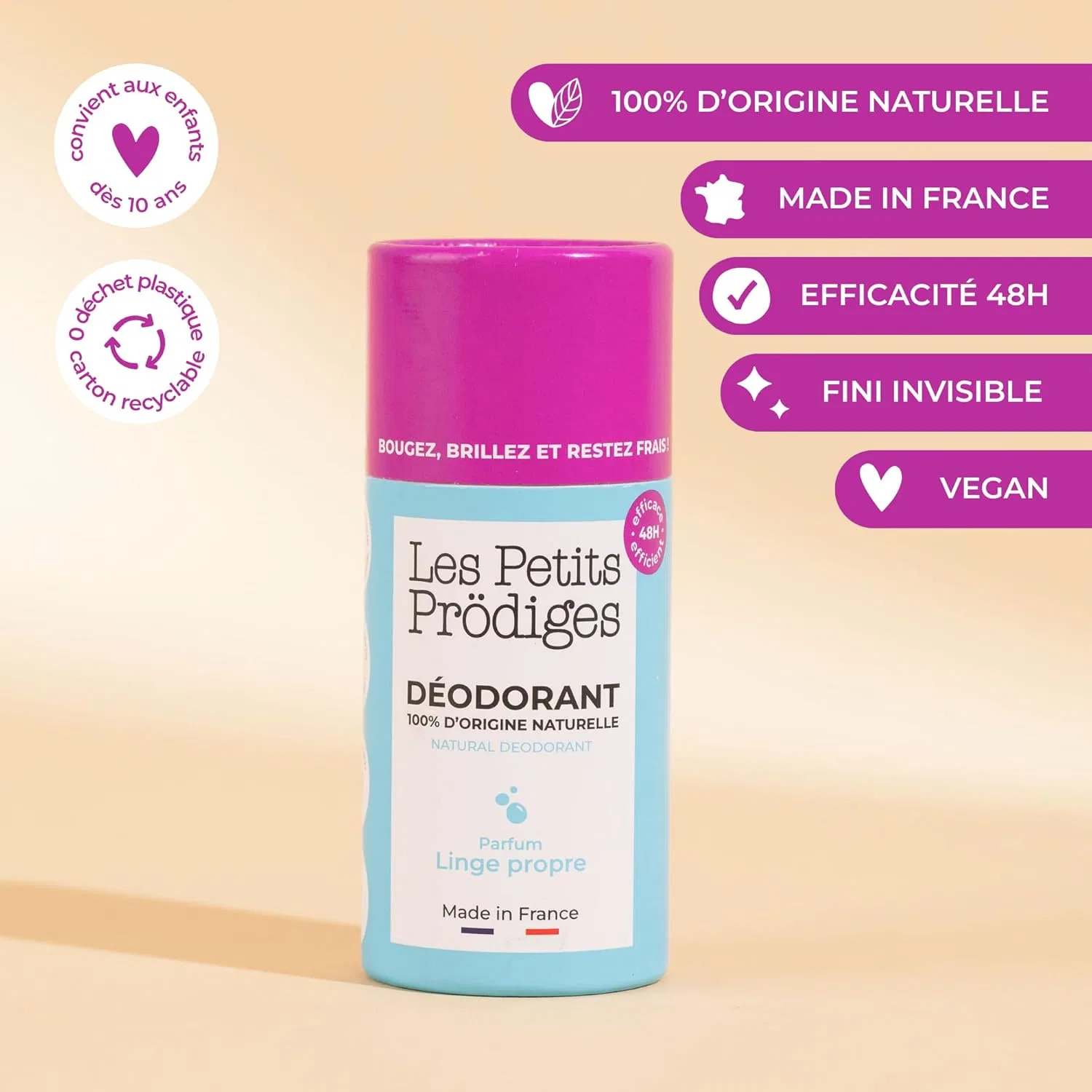Натуральный дезодорант-стик LES PETITS PRODIGES Clean Wash 48 часов Les Petits Prodiges — фото 2