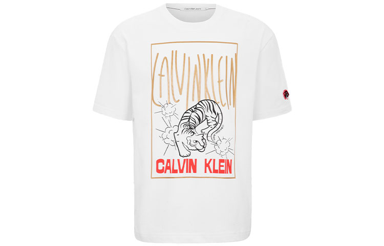 

Футболка унисекс белая Calvin Klein, белый