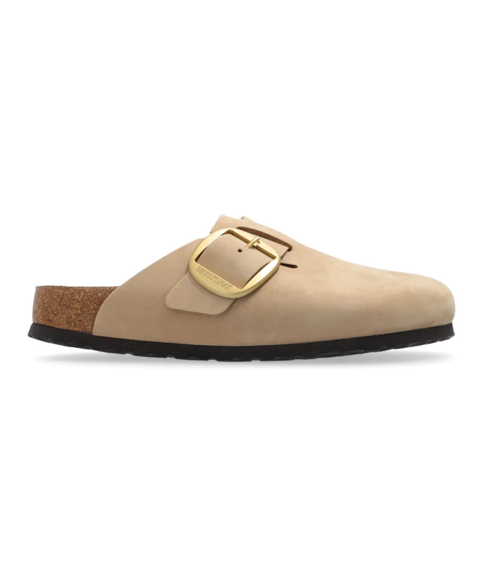 Шлепанцы Boston с большой пряжкой Birkenstock, бежевый