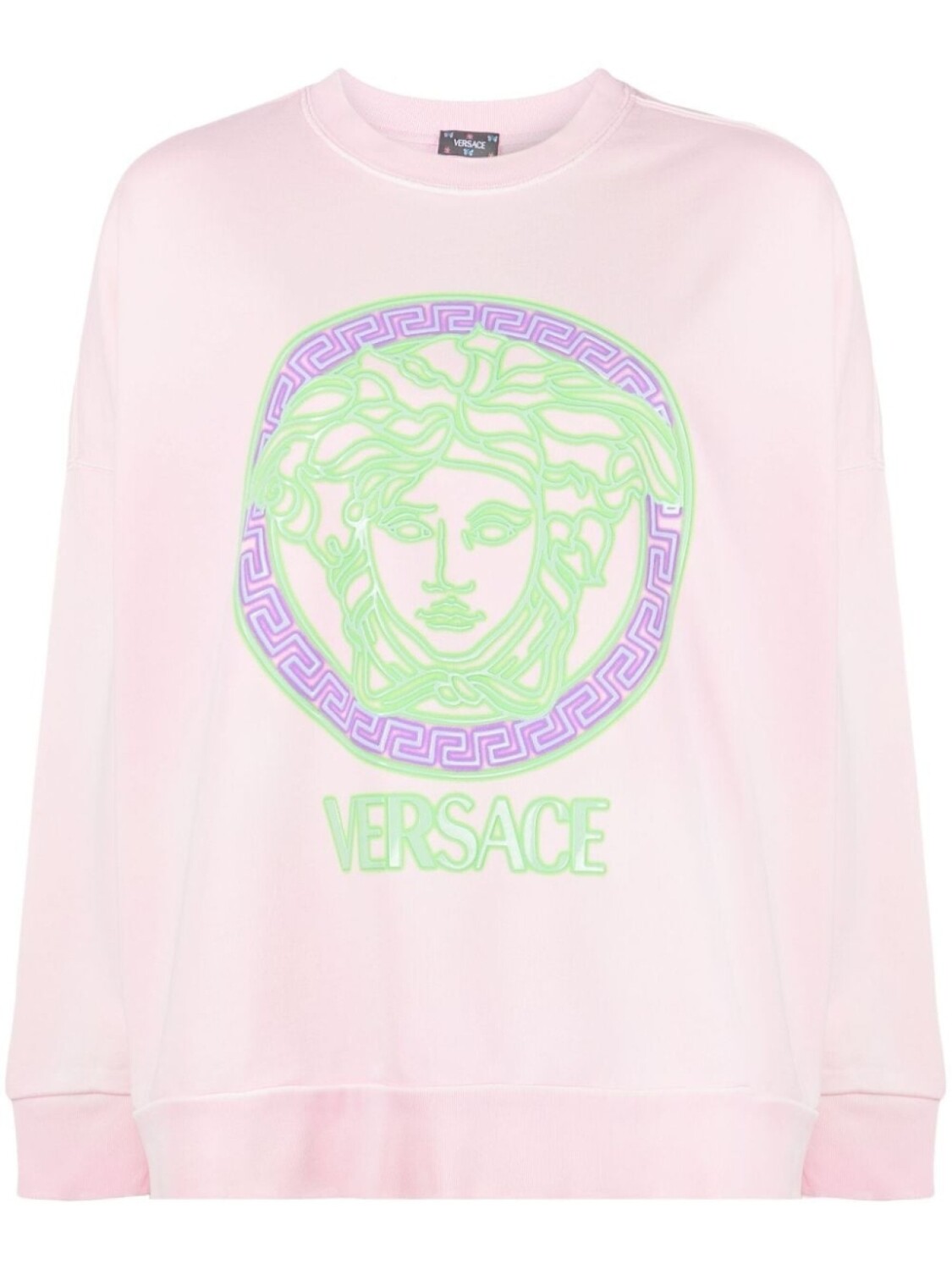

Versace толстовка Medusa Logo Distressed, розовый