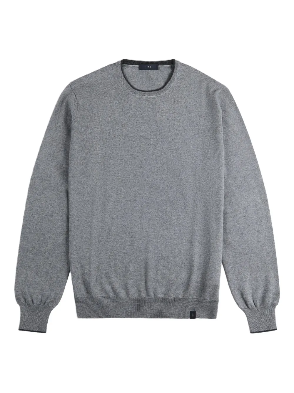 

Свитер с налокотниками Fay, серый
