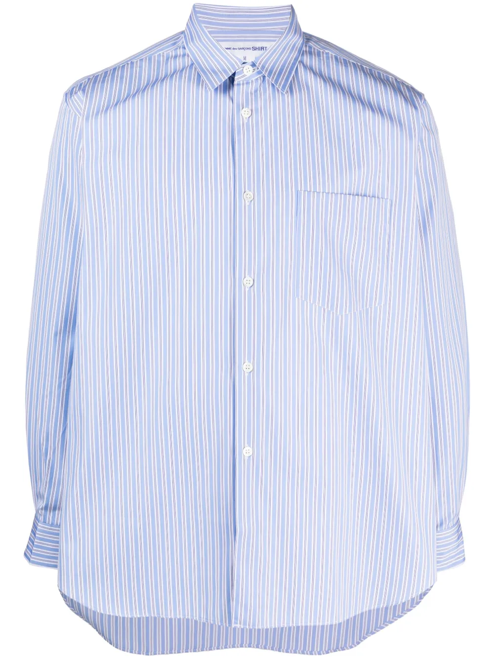 

Полосатая рубашка с длинными рукавами Comme Des Garçons Shirt, синий
