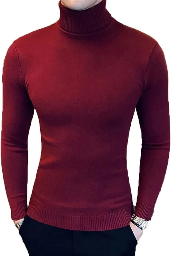 

Мужской водолазка утепленная slim fit