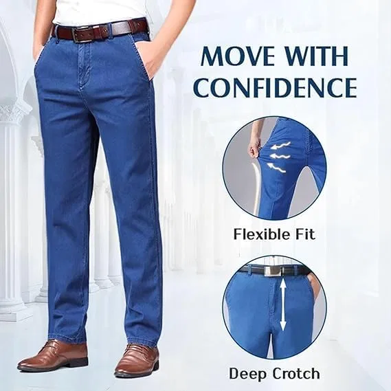 Джинсы прямого кроя, Classic Straight Fit, Jettjeans3, Light Blue — фото 3
