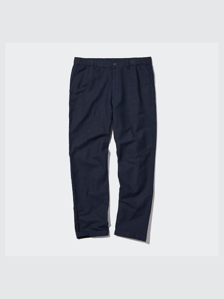 

Свободные брюки из льняной смеси Uniqlo, цвет 69 синий