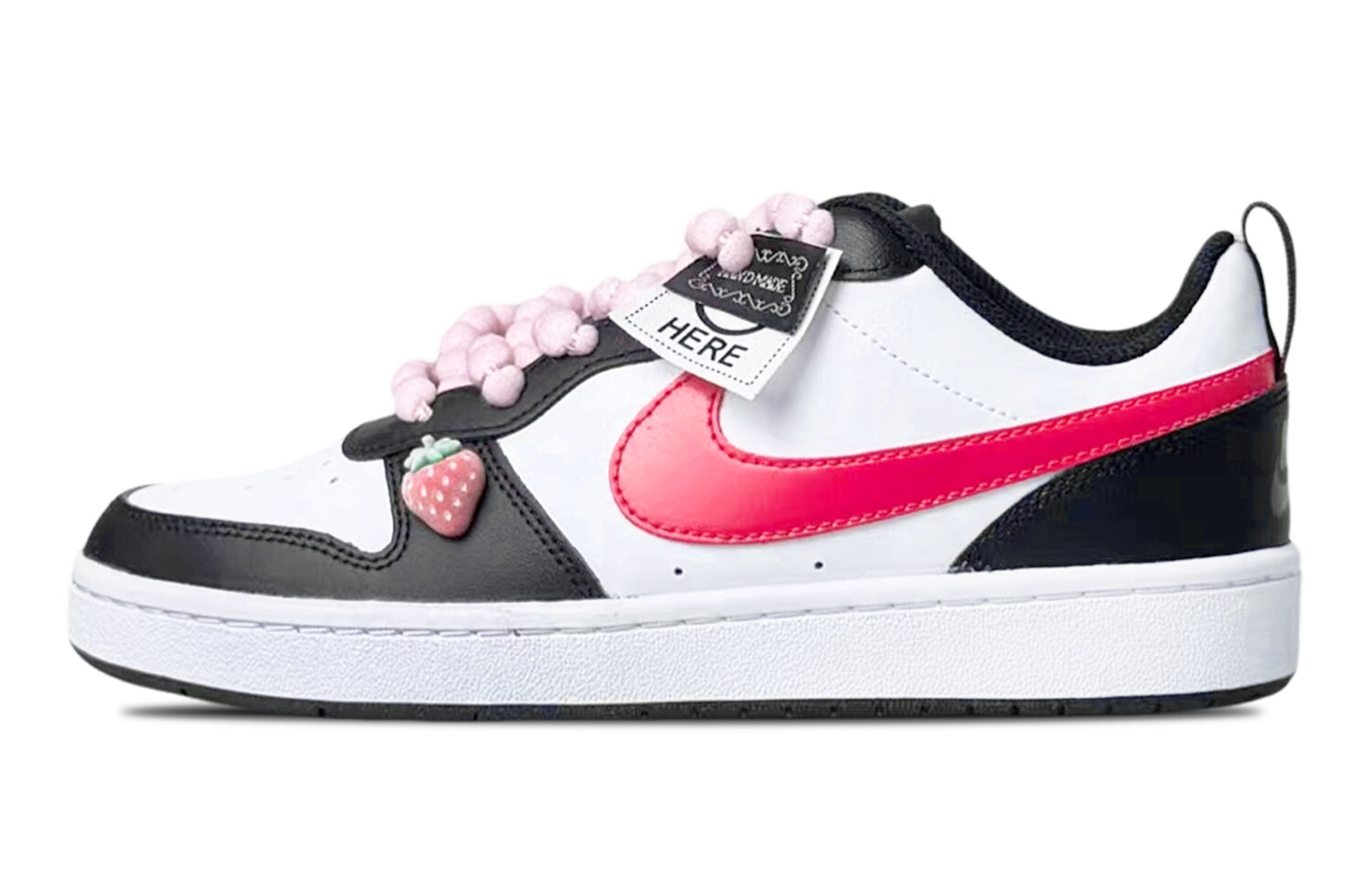 

Кроссовки Nike Court Borough Skateboard Shoes Women's Low-Top Pink, Черный, Кроссовки Nike Court Borough Skateboard Shoes Women's Low-Top Pink