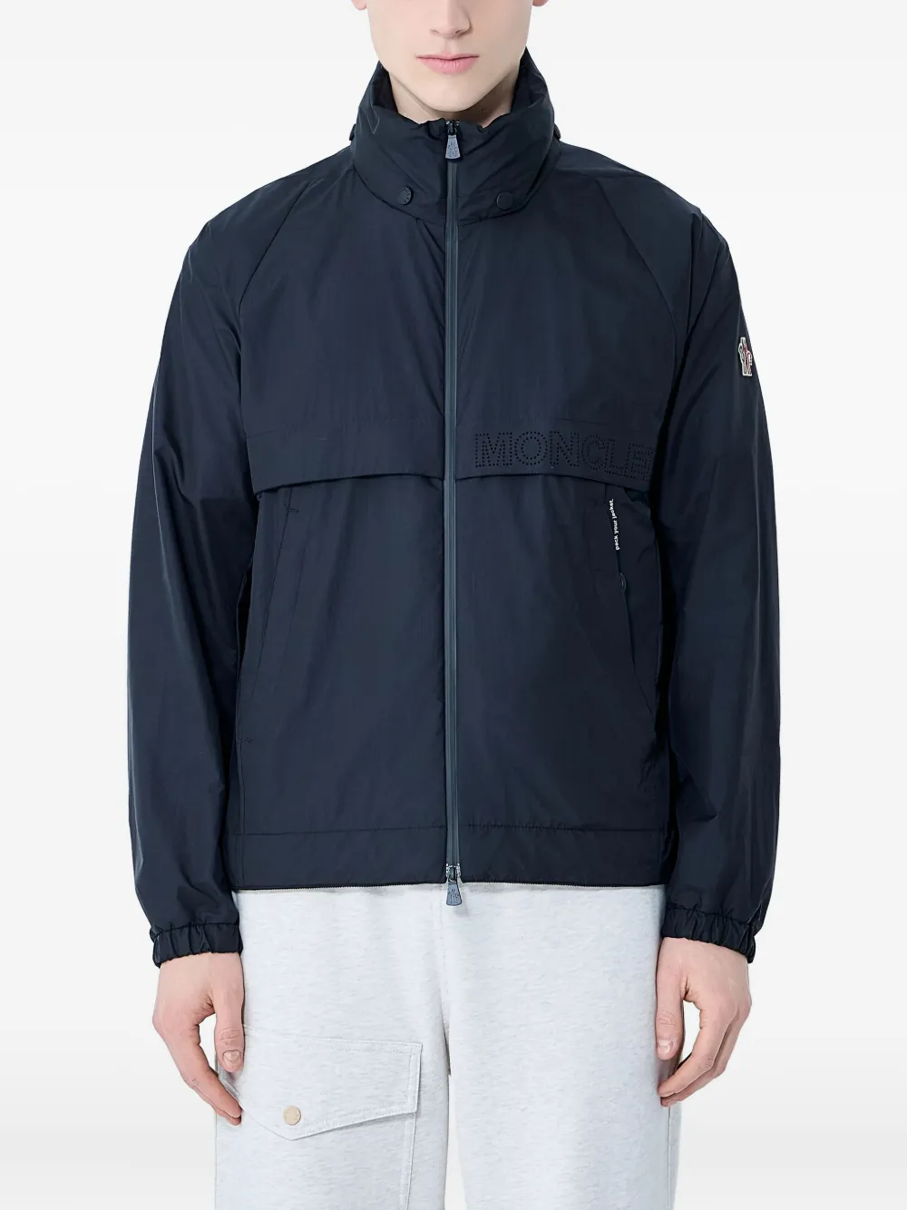 

Куртка с капюшоном и нашивкой-логотипом Moncler Grenoble, черный