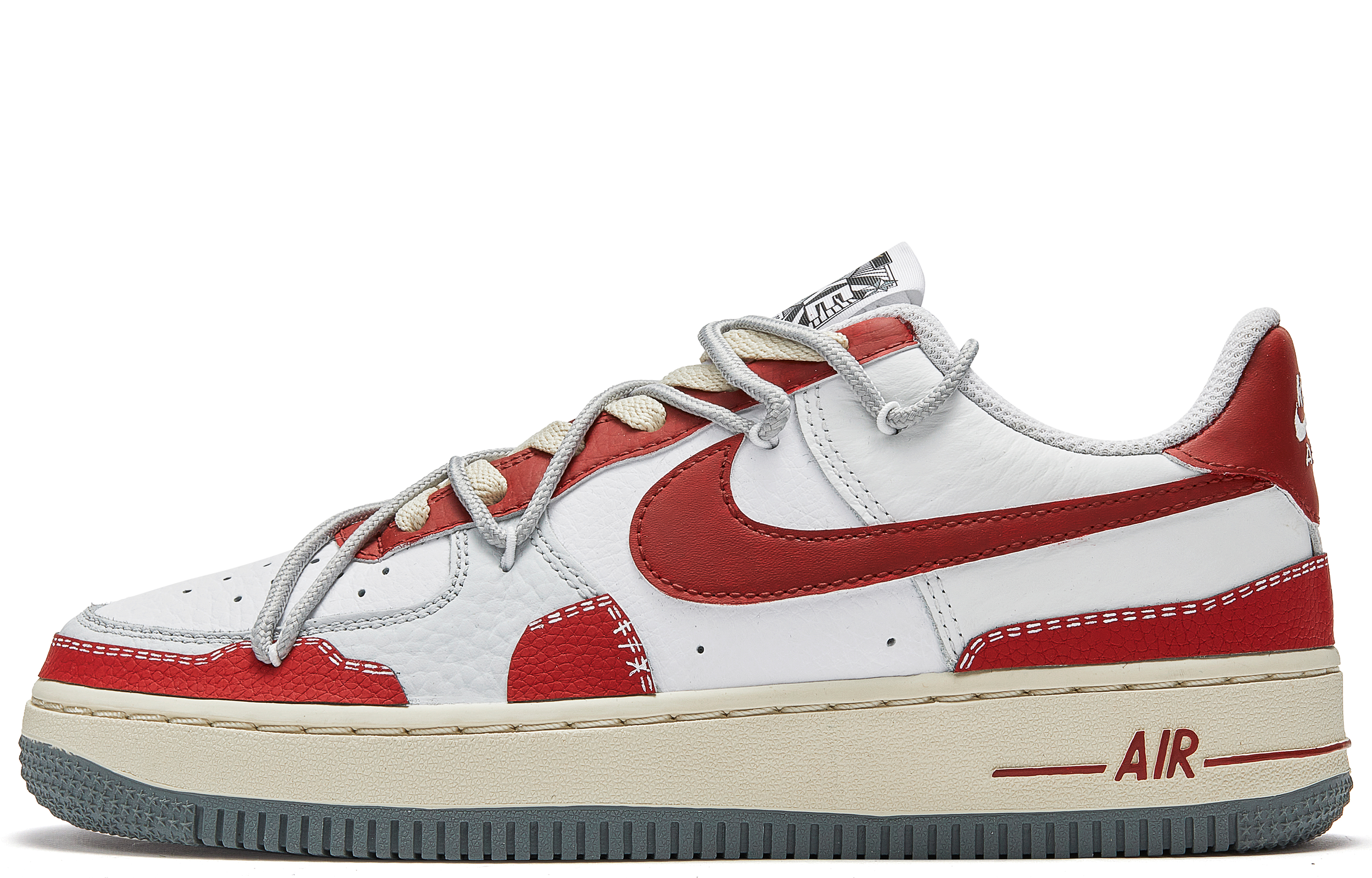 

Кроссовки Nike Air Force 1 Skateboarding Shoes Women's Low-top Red/white, красный