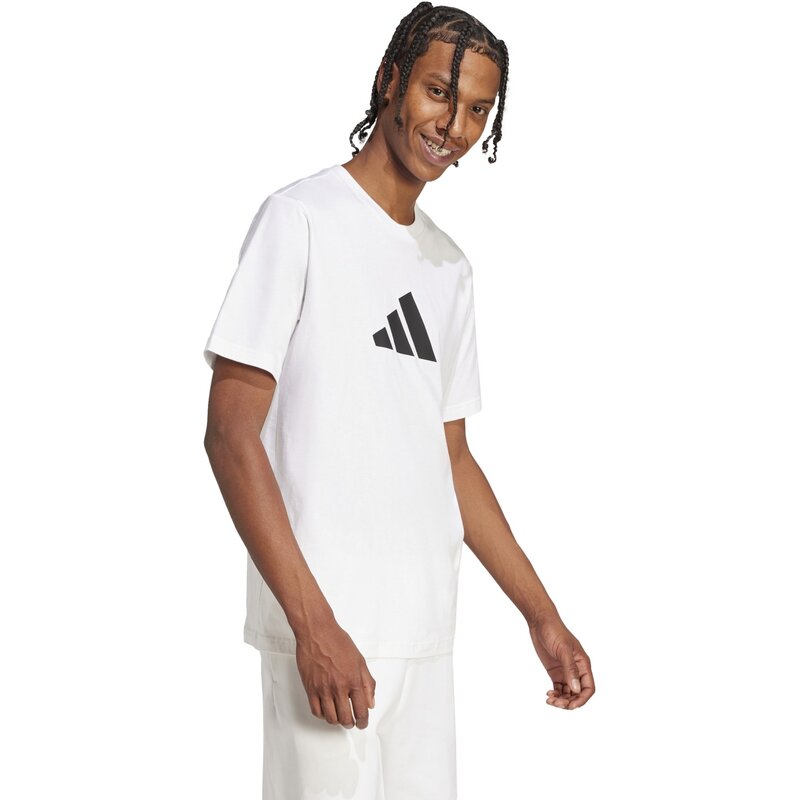Футболка с логотипом Future Icons с тремя полосами Adidas, белый — фото 4