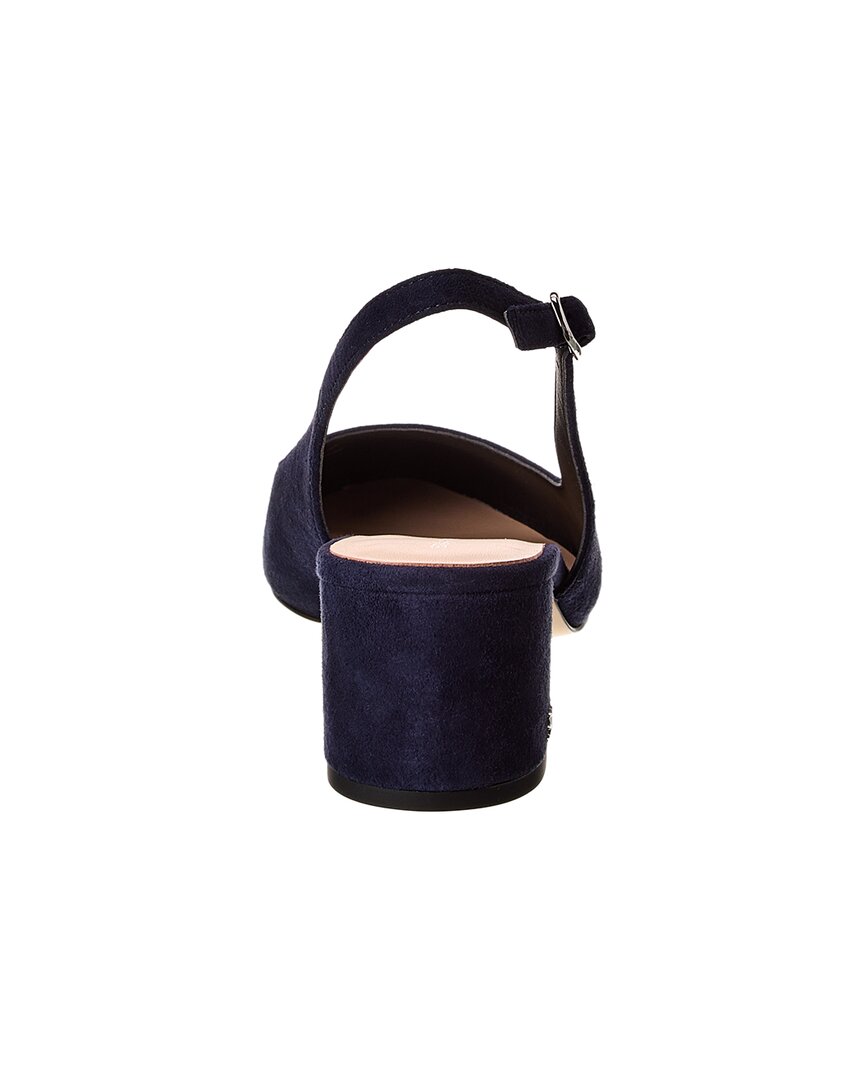Туфли-лодочки Stuart Weitzman Bridgt 50 Suede Slingback, синий — фото 3
