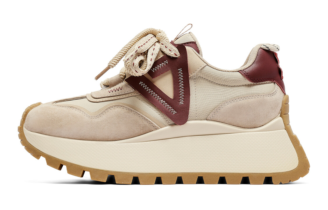

Кроссовки C°BANNER Lifestyle Shoes Women's Low-top Beige/Red, бежевый/красный