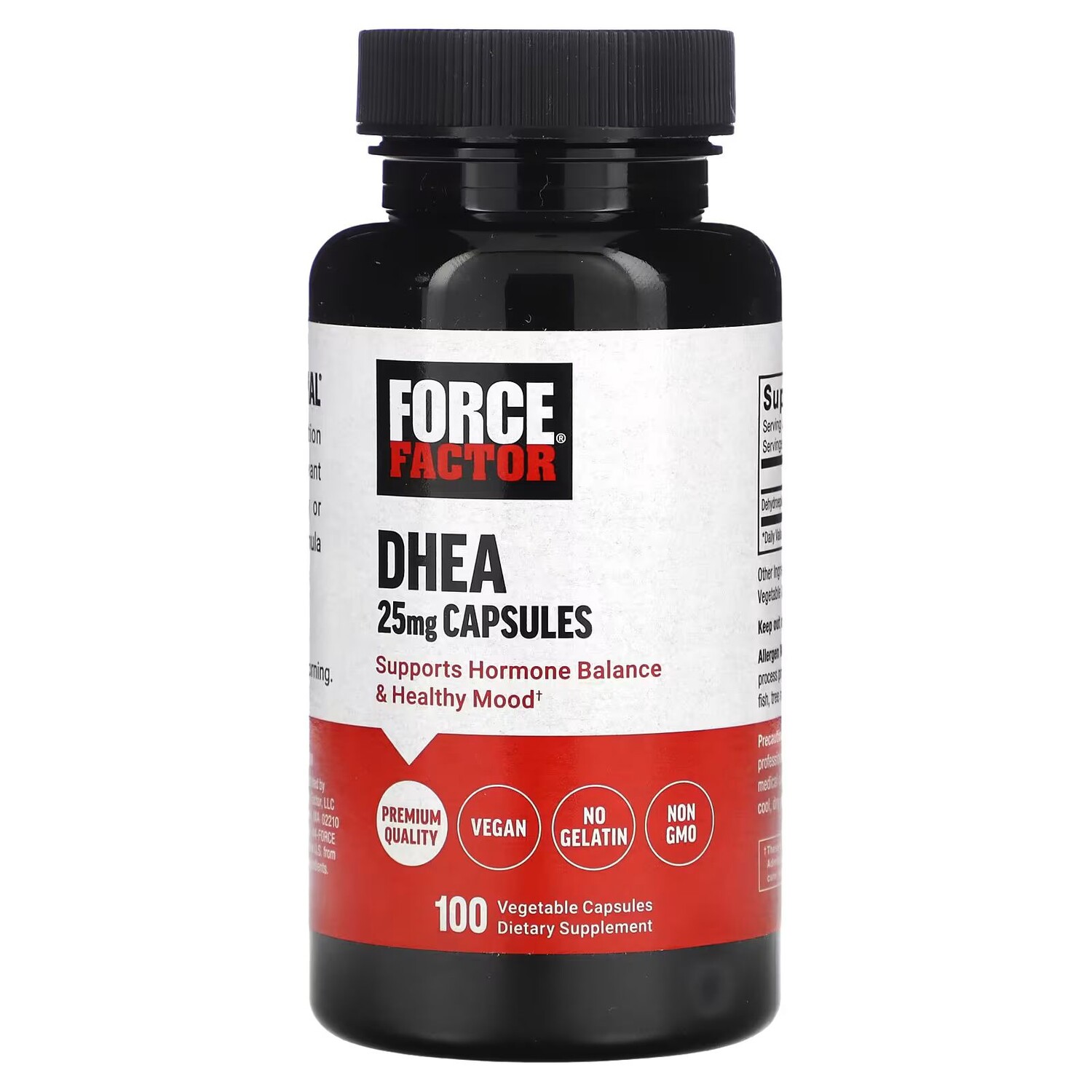 

ДГЭА, 25 мг, 100 растительных капсул Force Factor