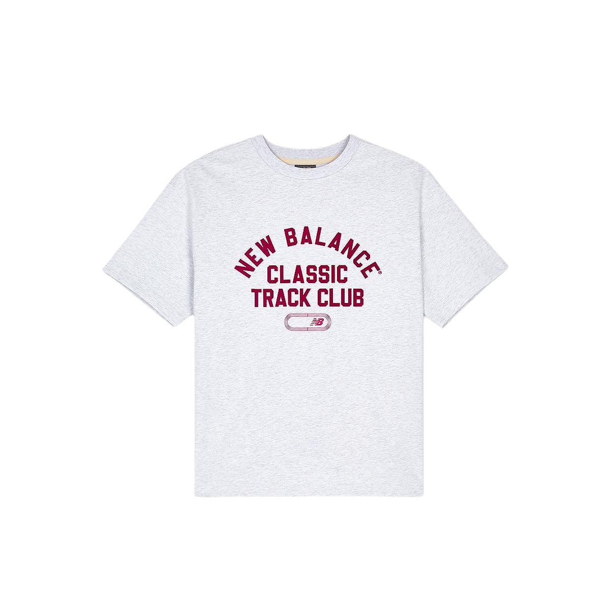 

Футболка Track Club Semi Over Fit Unisex светло-серая New Balance, светло-серый