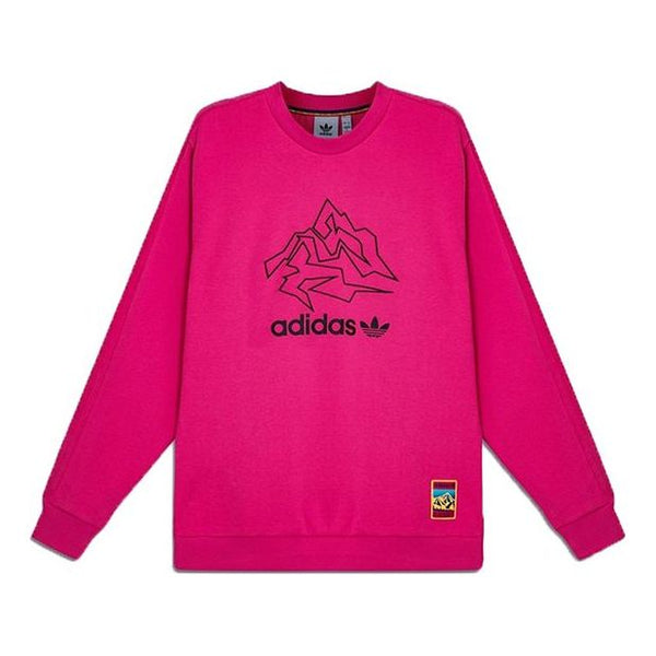 

Толстовка Adidas originals Adv Crew Athleisure Casual Sports Round Neck Pullover Pink, розовый