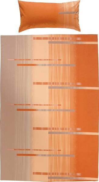 

Комплект постельного белья Erwin Müller 165869 2-teilig, 135x1x200 см цвет orange-taupe