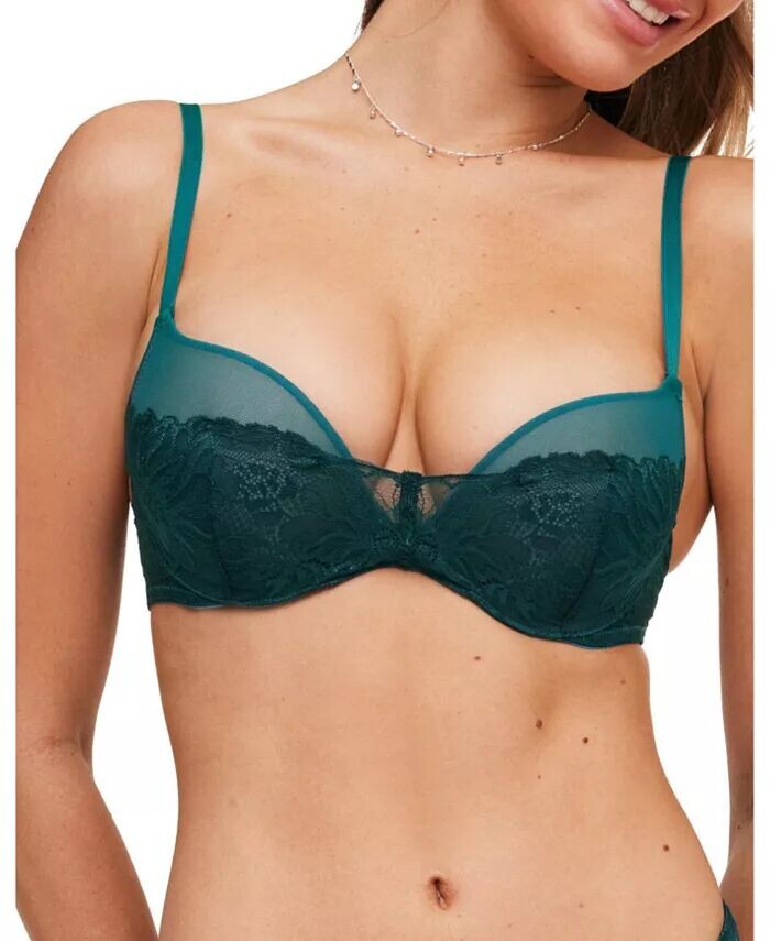 

Женский бюстгальтер с глубоким вырезом Cyla Push Up Adore Me, зеленый