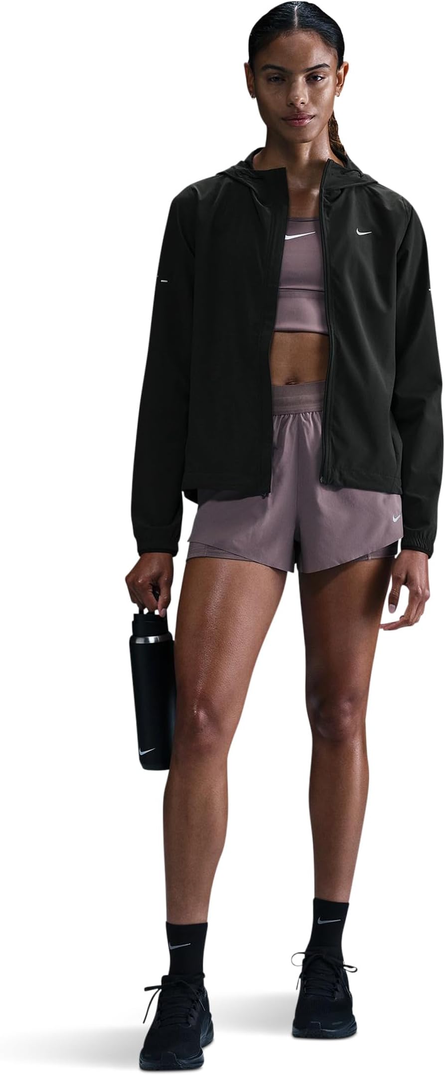 

Куртка Nike Swift Repel Packable Running Jacket, цвет Black/Reflective Silver