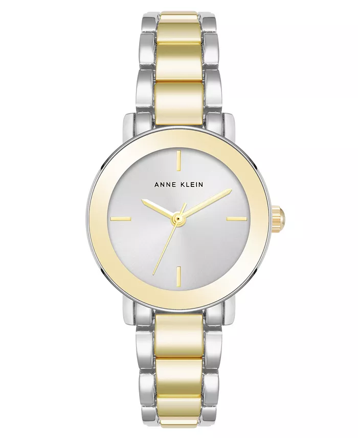 

Женские часы Quartz с двухцветным металлическим браслетом, 28 мм Anne Klein
