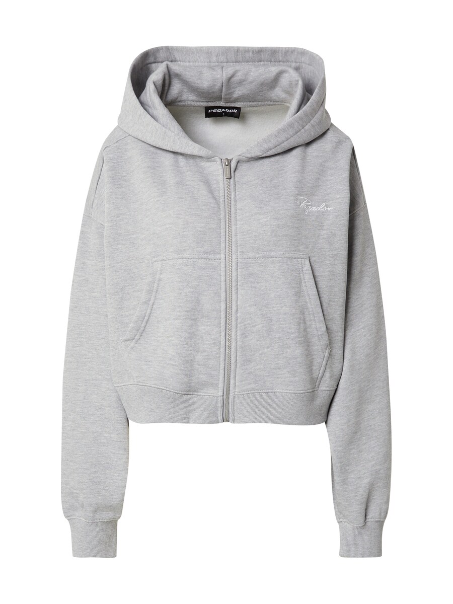 

Худи с капюшоном на молнии Pegador DENI, mottled grey