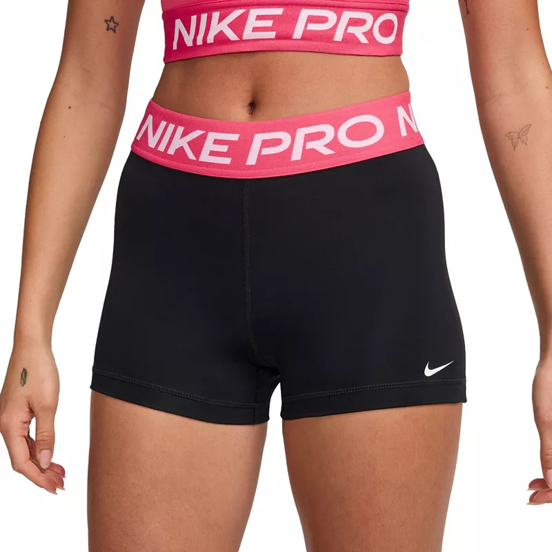 

Женские шорты Nike Pro 3 дюйма, цвет Black/Aster Pink