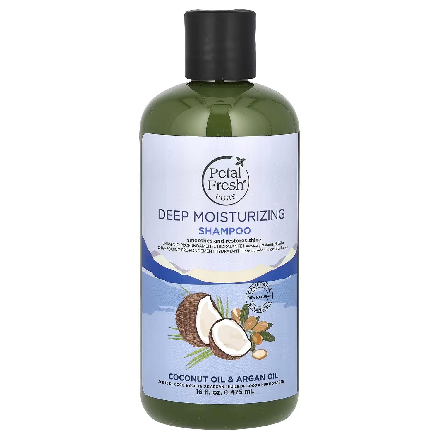 

Шампунь Petal Fresh блеск кокосового и арганового масла, 475 мл